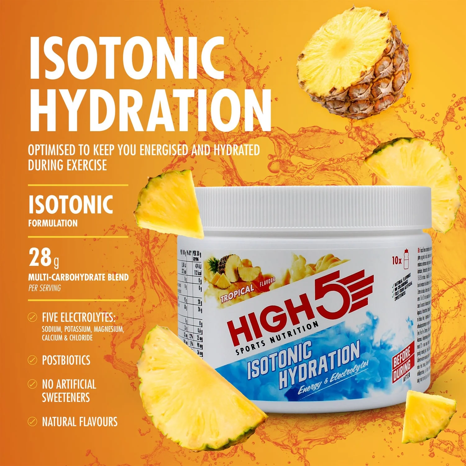 High5 ISOTONIC Energy Drink (300g) Tropical - Image 2