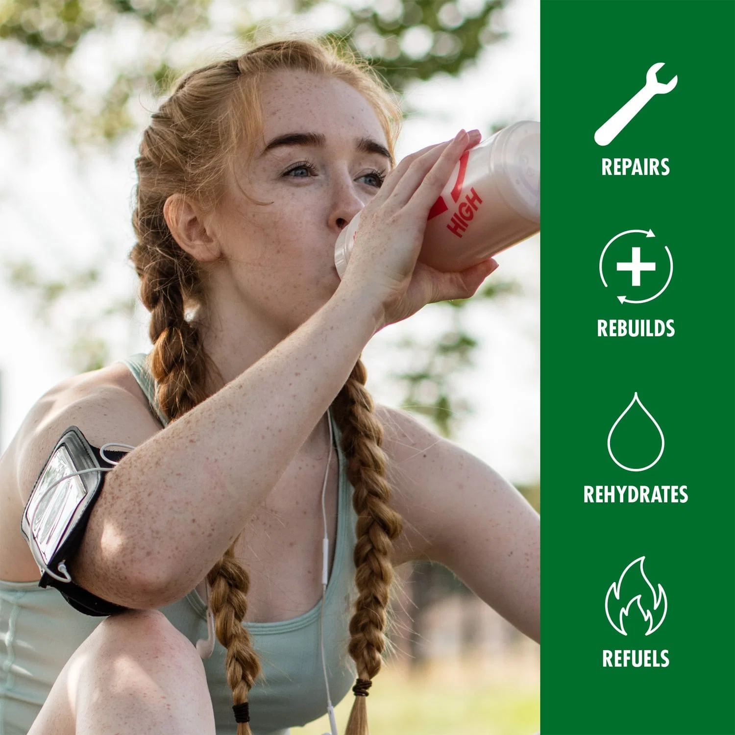 High5 PLANT-BASED RECOVERY DRINK (450g) Czekolada - Image 6