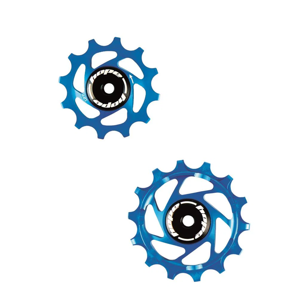 Kółka do przerzutki tylnej HOPE Sram 12/14 zębów Blue 12V