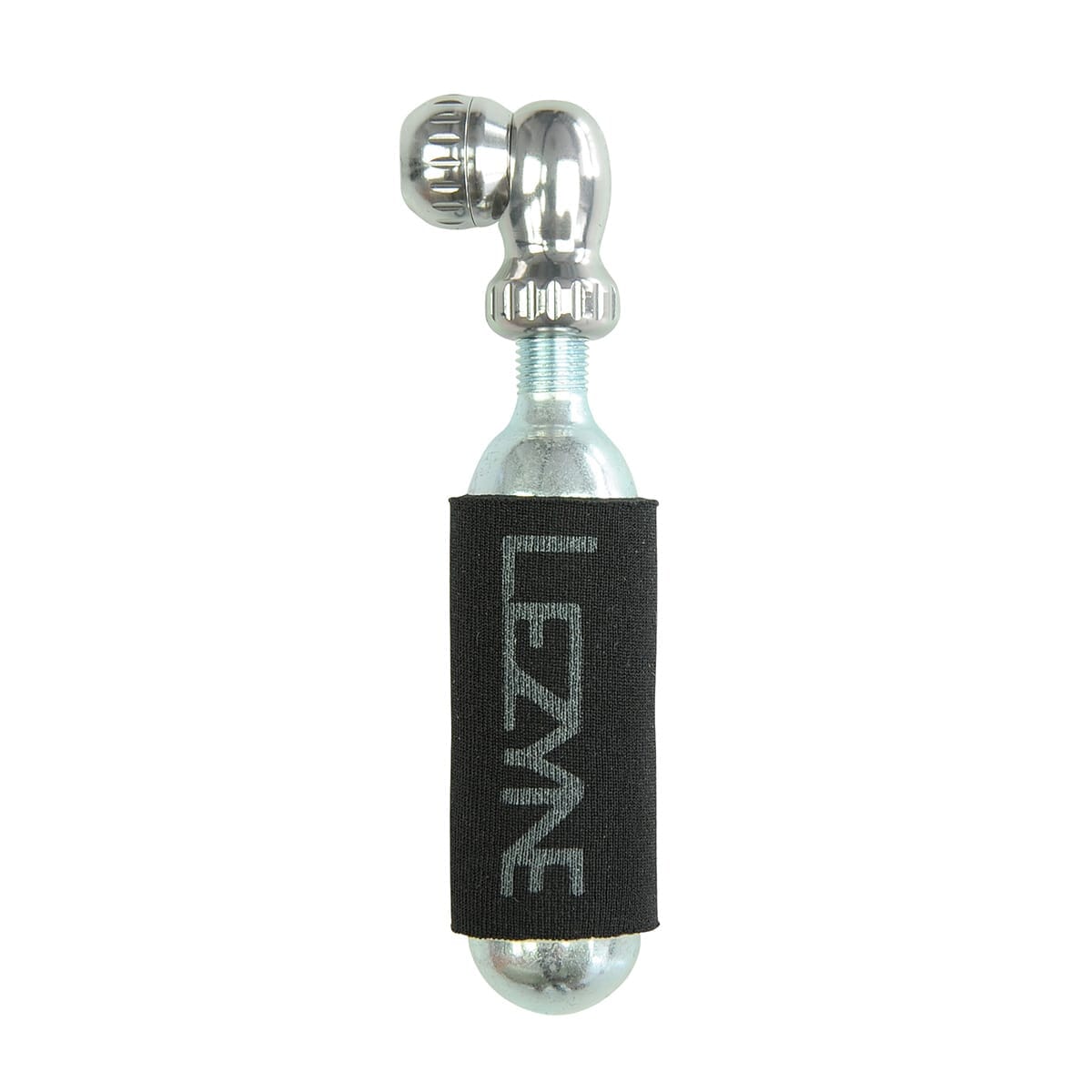 Iglica CO2 LEZYNE TWIN SPEED DRIVE + gwintowany nabój CO2 16g (x1) srebrny