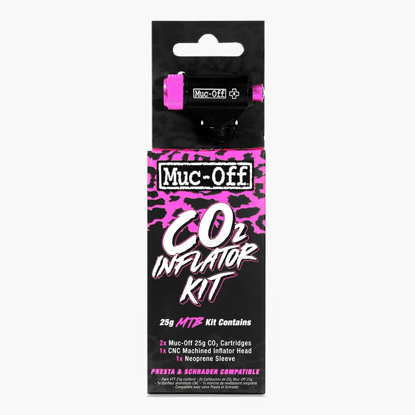 Iglica CO2 MUC-OFF MTB + gwintowane naboje CO2 25 g (x2) - Image 2