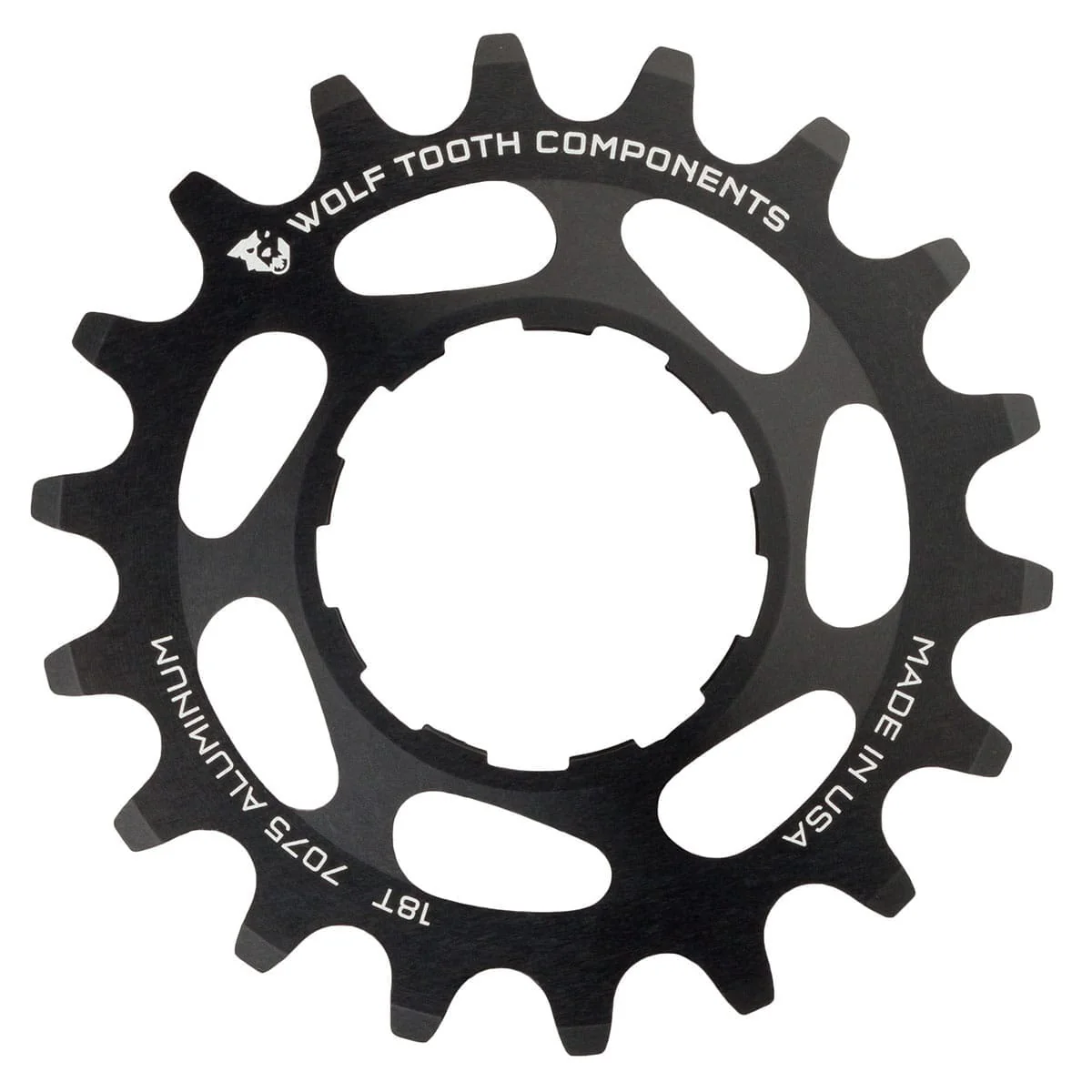 Jednobiegowa zębatka WOLF TOOTH Alu Black