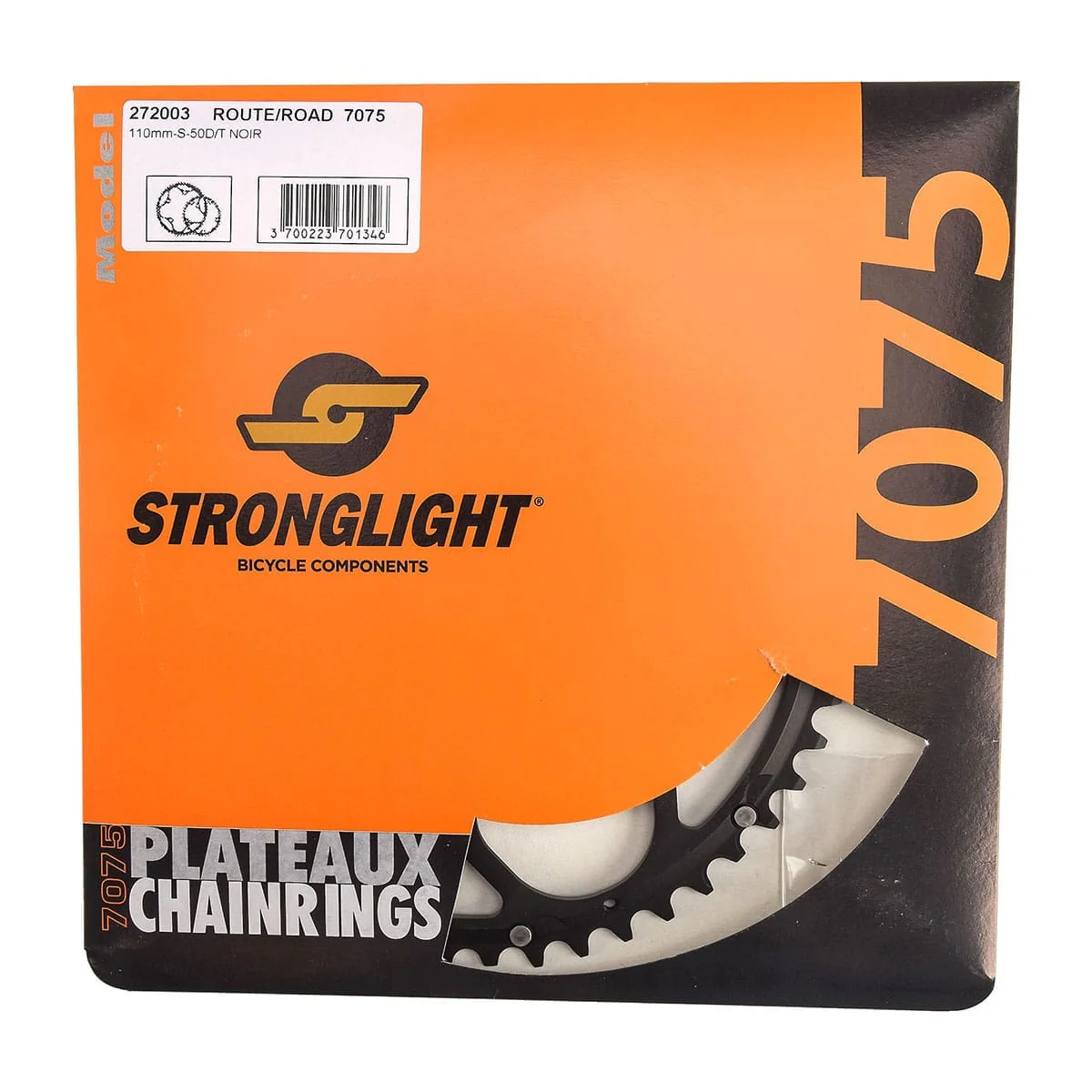 Kaseta zewnętrzna 9/10V STRONGLIGHT ALU 7075 typ S 110 mm czarna - Image 3