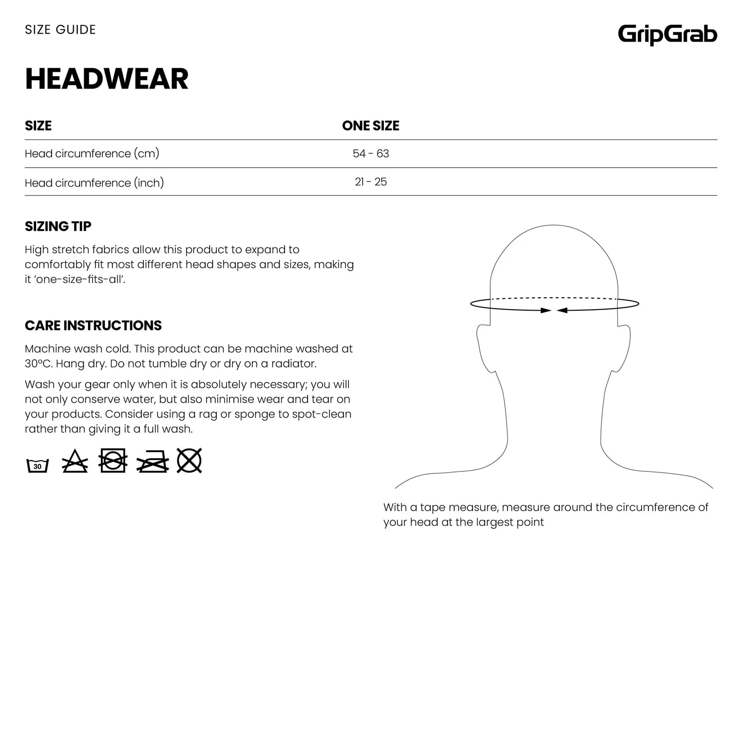 Kask GRIPGRAB UPF 50+ czarny - Image 9