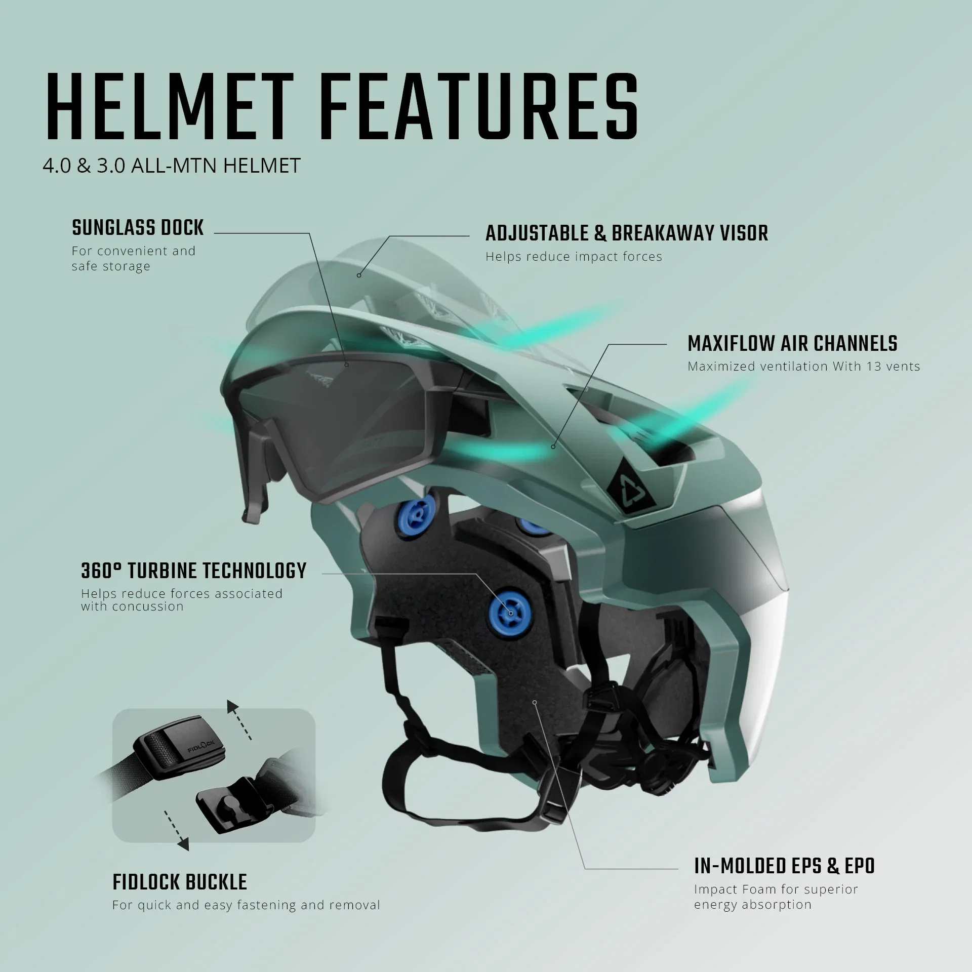 Kask LEATT MTB ALL-MOUNTAIN 3.0 czarny/pomarańczowy - Image 6