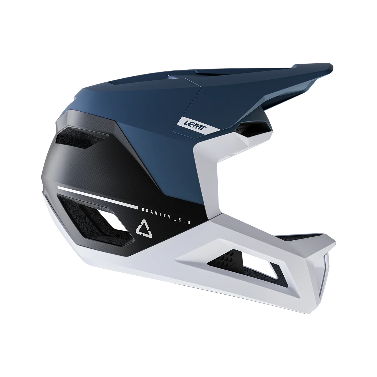Kask LEATT MTB GRAVITY 5.0 niebieski/biały - Image 3