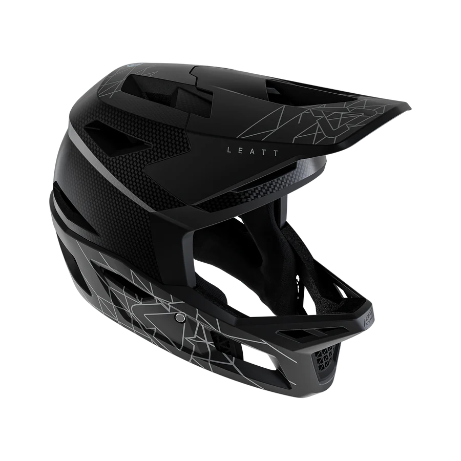 Kask LEATT MTB GRAVITY 6.0 CARBON Stealth czarny/szary - Image 2