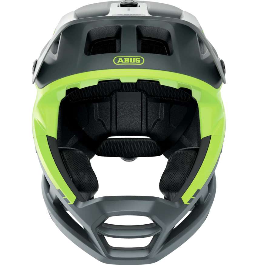 Kask MTB ABUS AIRDROP MIPS szary/żółty - Image 2