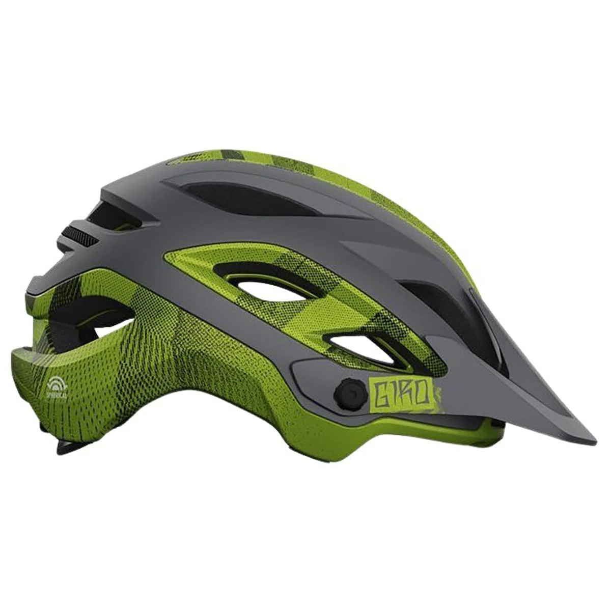 Kask MTB GIRO MERIT SPHERICAL szary/żółty - Image 3