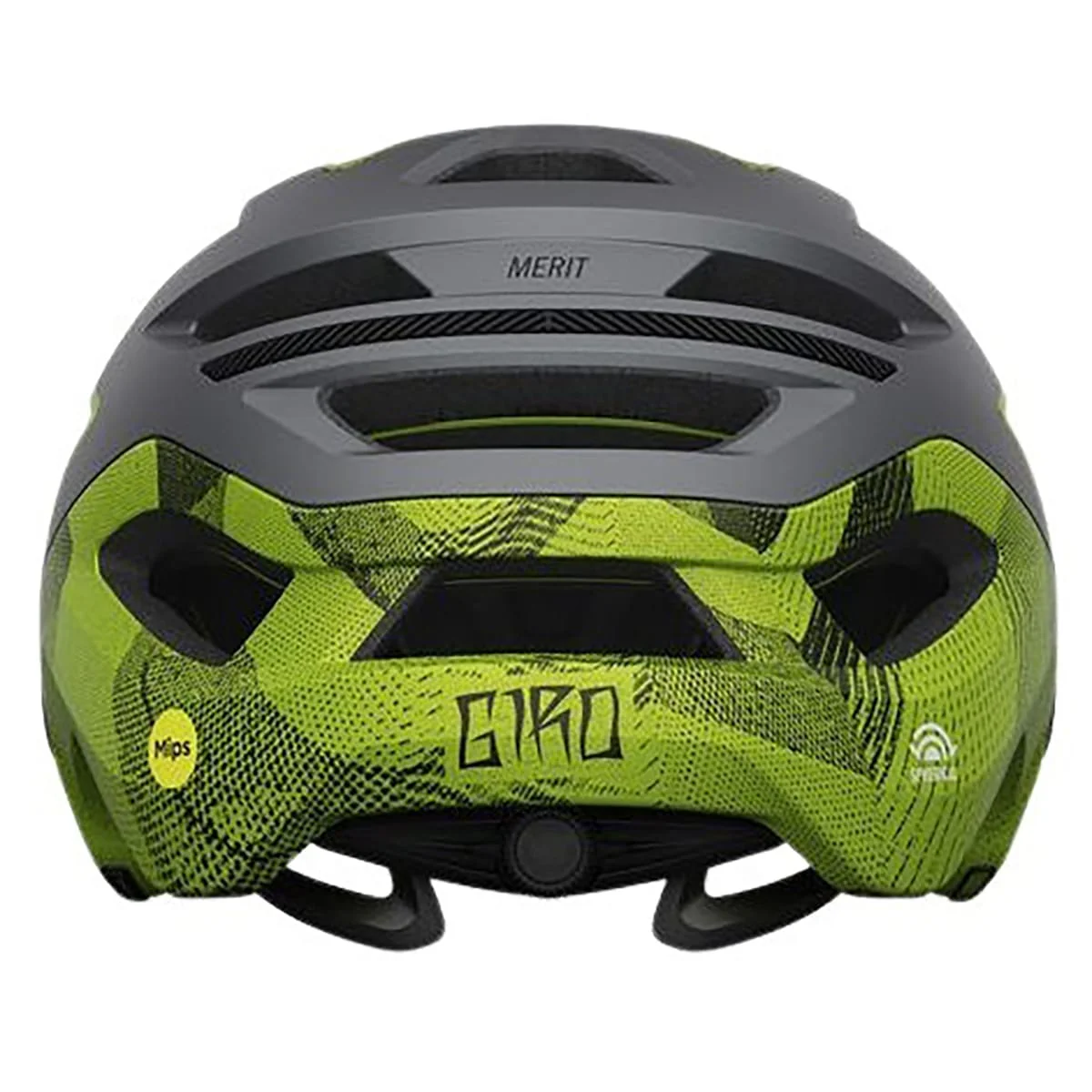 Kask MTB GIRO MERIT SPHERICAL szary/żółty - Image 4