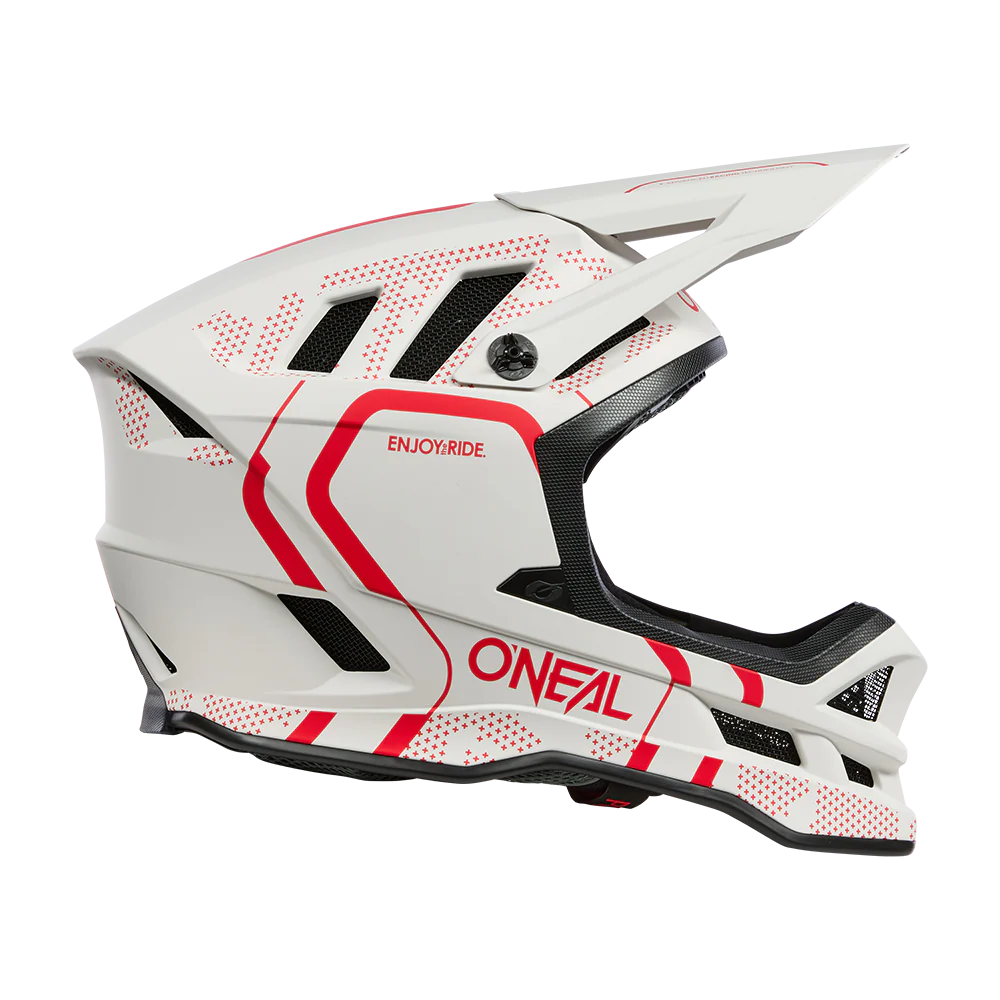 Kask MTB O'NEAL BLADE POLYACRYLITE STRIKE biały/czerwony - Image 3