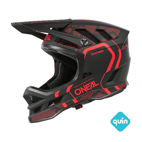Kask MTB O'NEAL BLADE POLYACRYLITE STRIKE czarny/czerwony