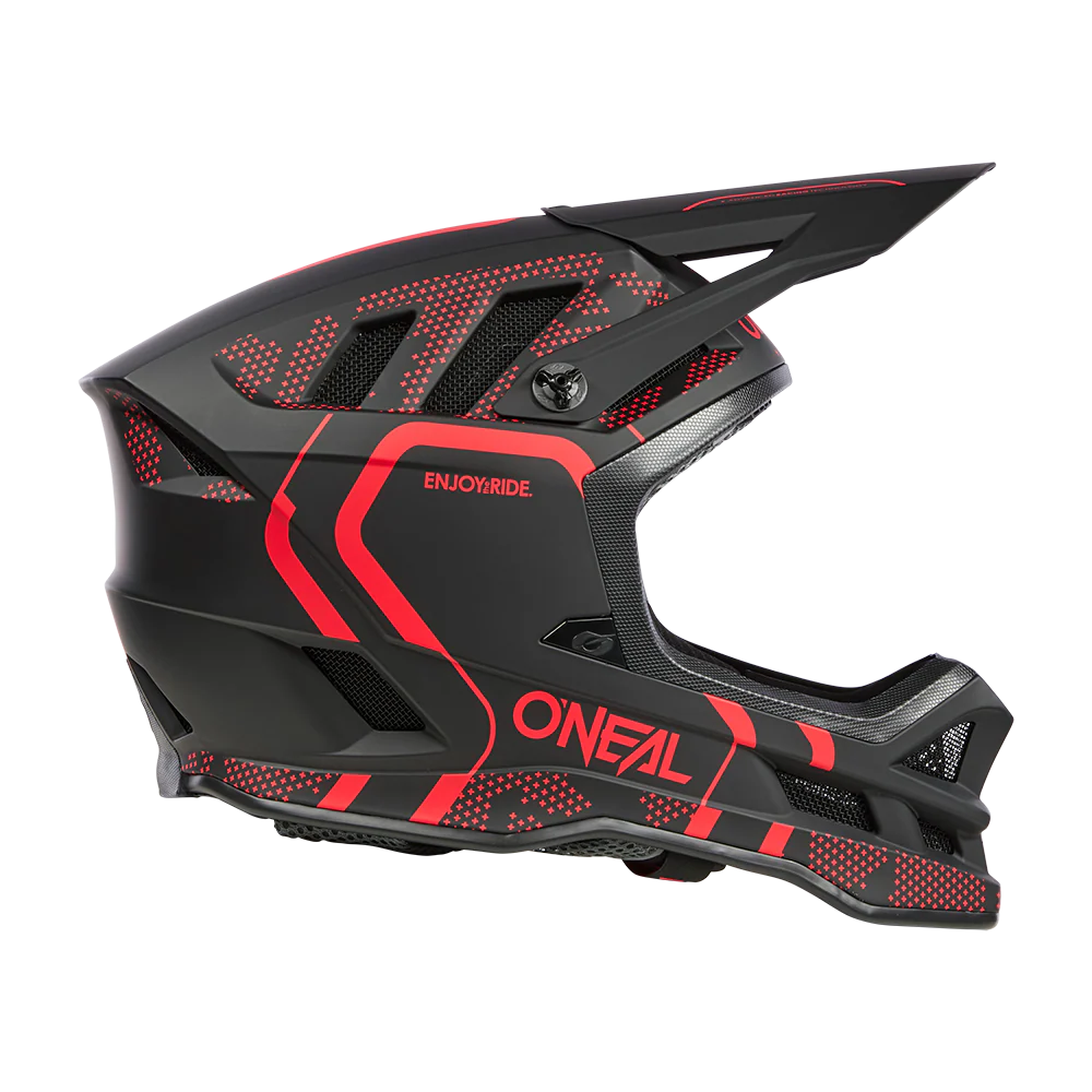 Kask MTB O'NEAL BLADE POLYACRYLITE STRIKE czarny/czerwony - Image 3