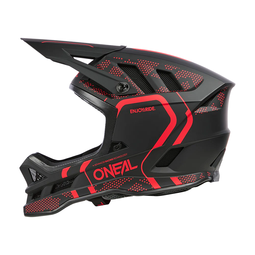Kask MTB O'NEAL BLADE POLYACRYLITE STRIKE czarny/czerwony - Image 4