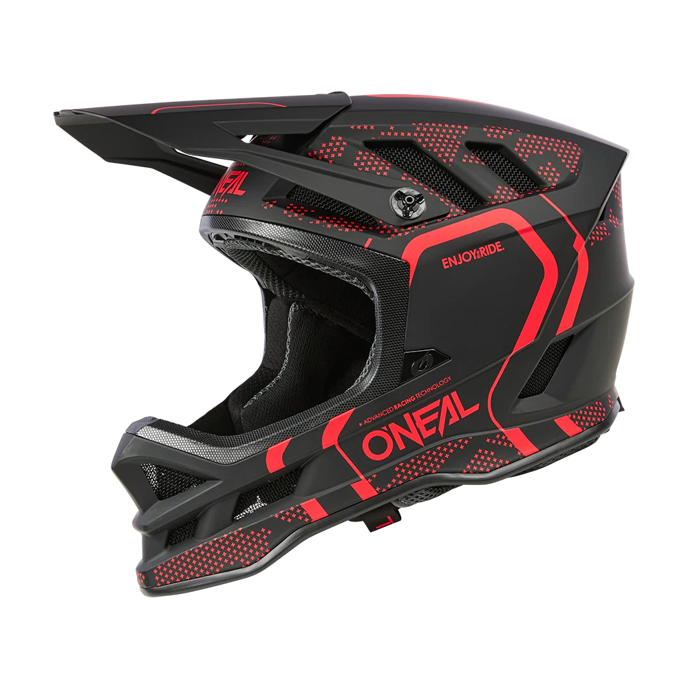 Kask MTB O'NEAL BLADE POLYACRYLITE STRIKE czarny/czerwony - Image 5