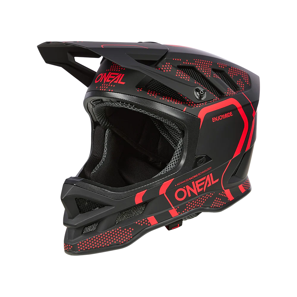 Kask MTB O'NEAL BLADE POLYACRYLITE STRIKE czarny/czerwony - Image 6
