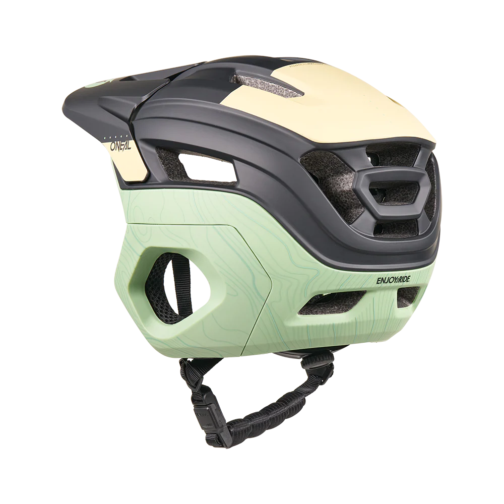 Kask MTB O'NEAL TRAPPER EVO TOPO czarny/piaskowy/miętowy - Image 2