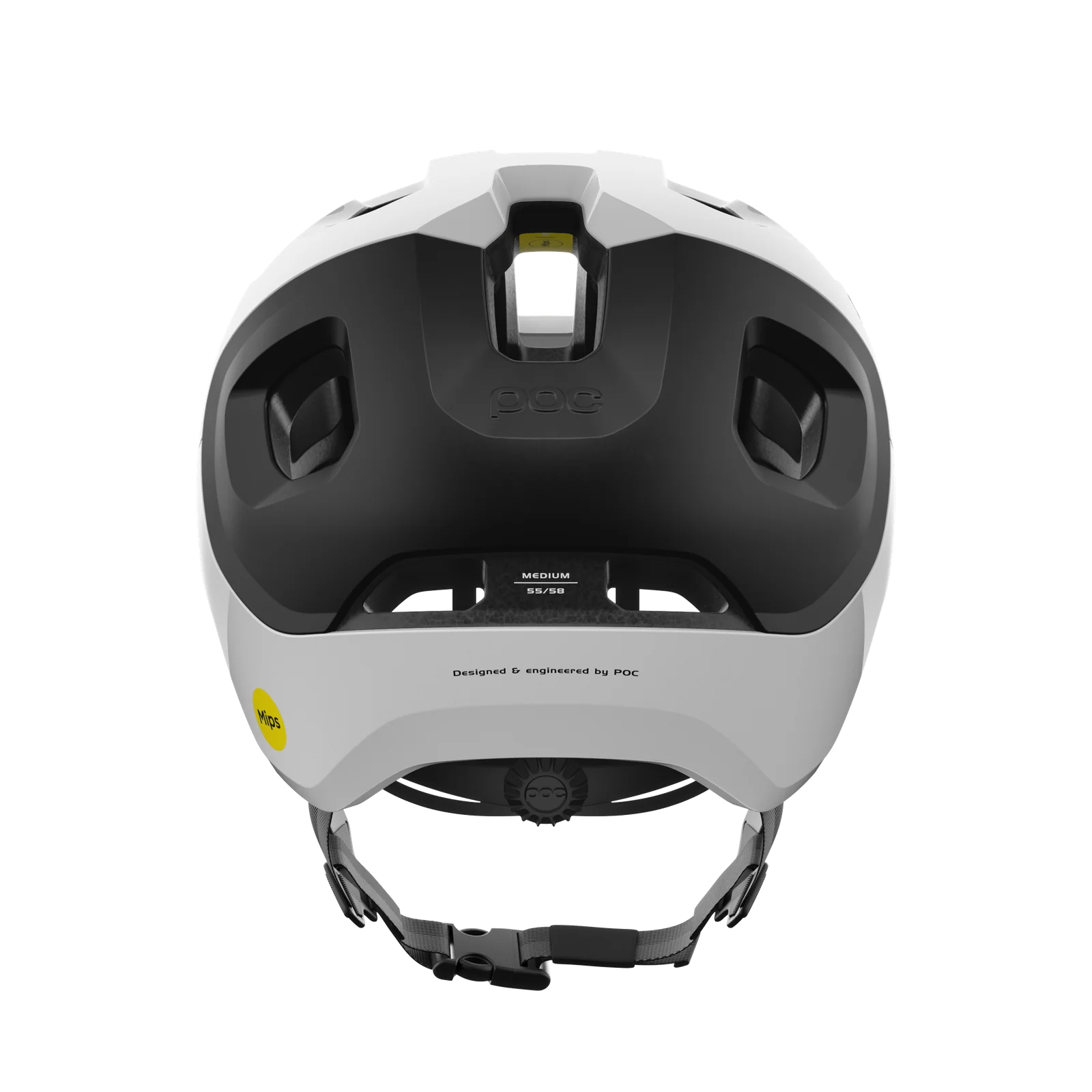 Kask MTB POC AXION RACE MIPS biały/czarny matowy - Image 3