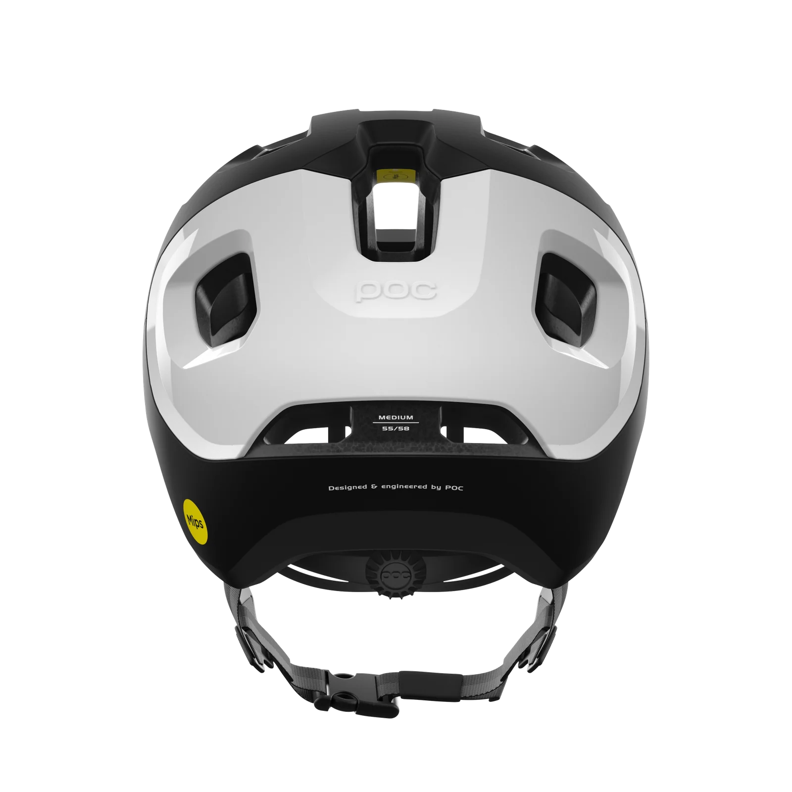 Kask MTB POC AXION RACE MIPS czarny/biały matowy - Image 4