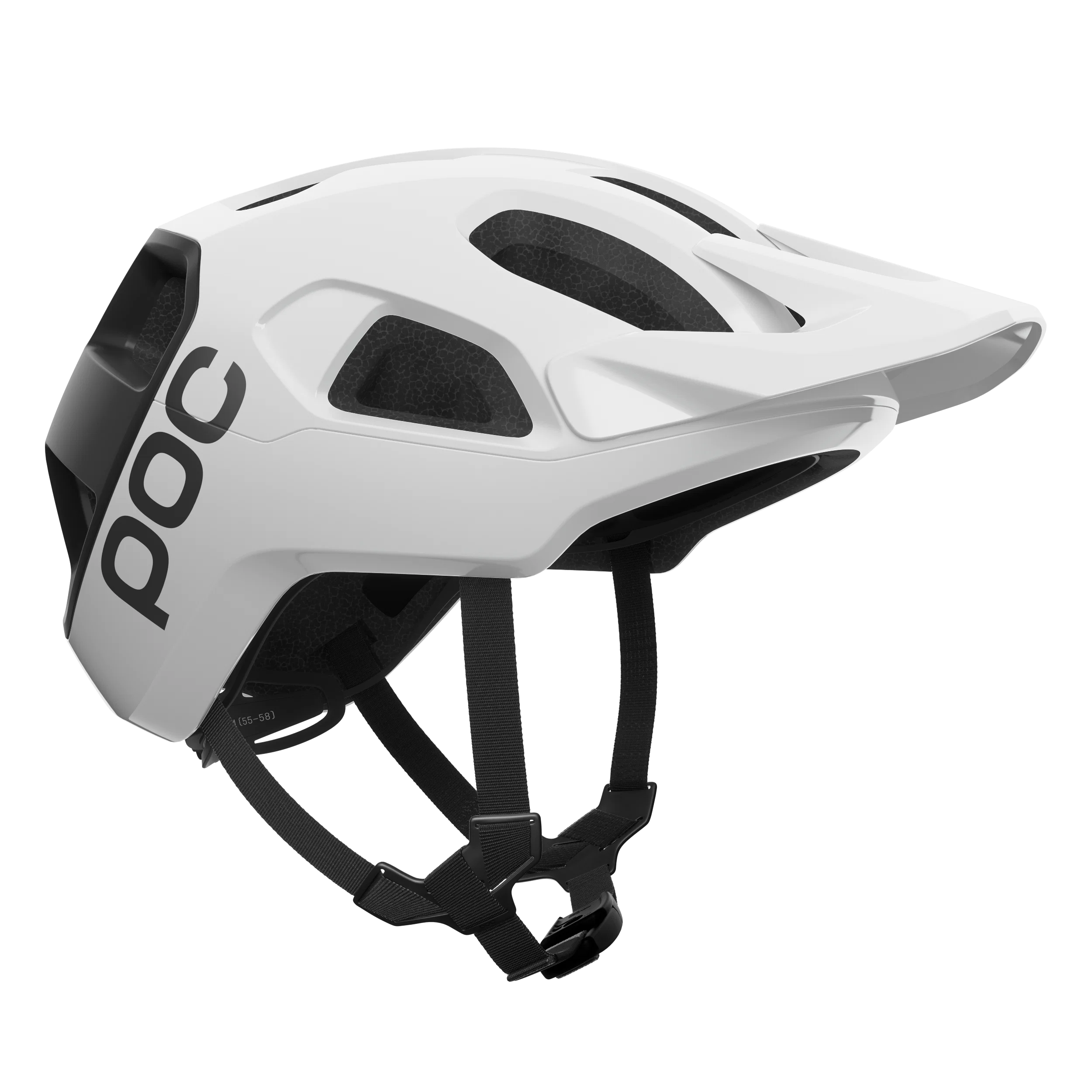 Kask MTB POC CULARIS biały/czarny z matowym logo - Image 3