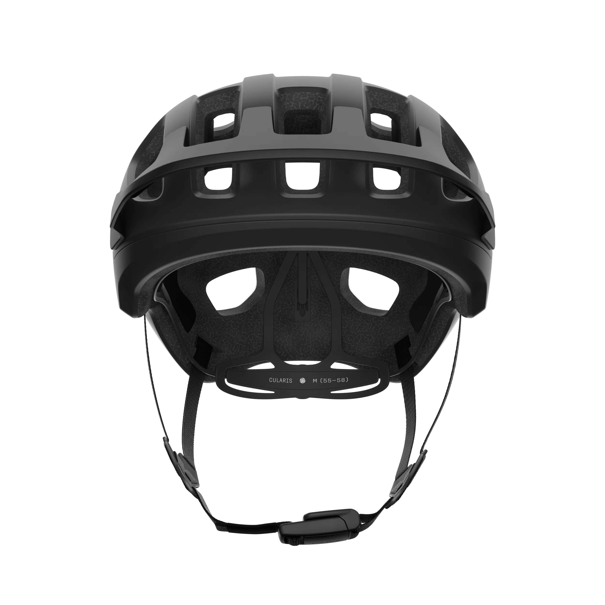 Kask MTB POC CULARIS czarno-białe matowe logo - Image 2