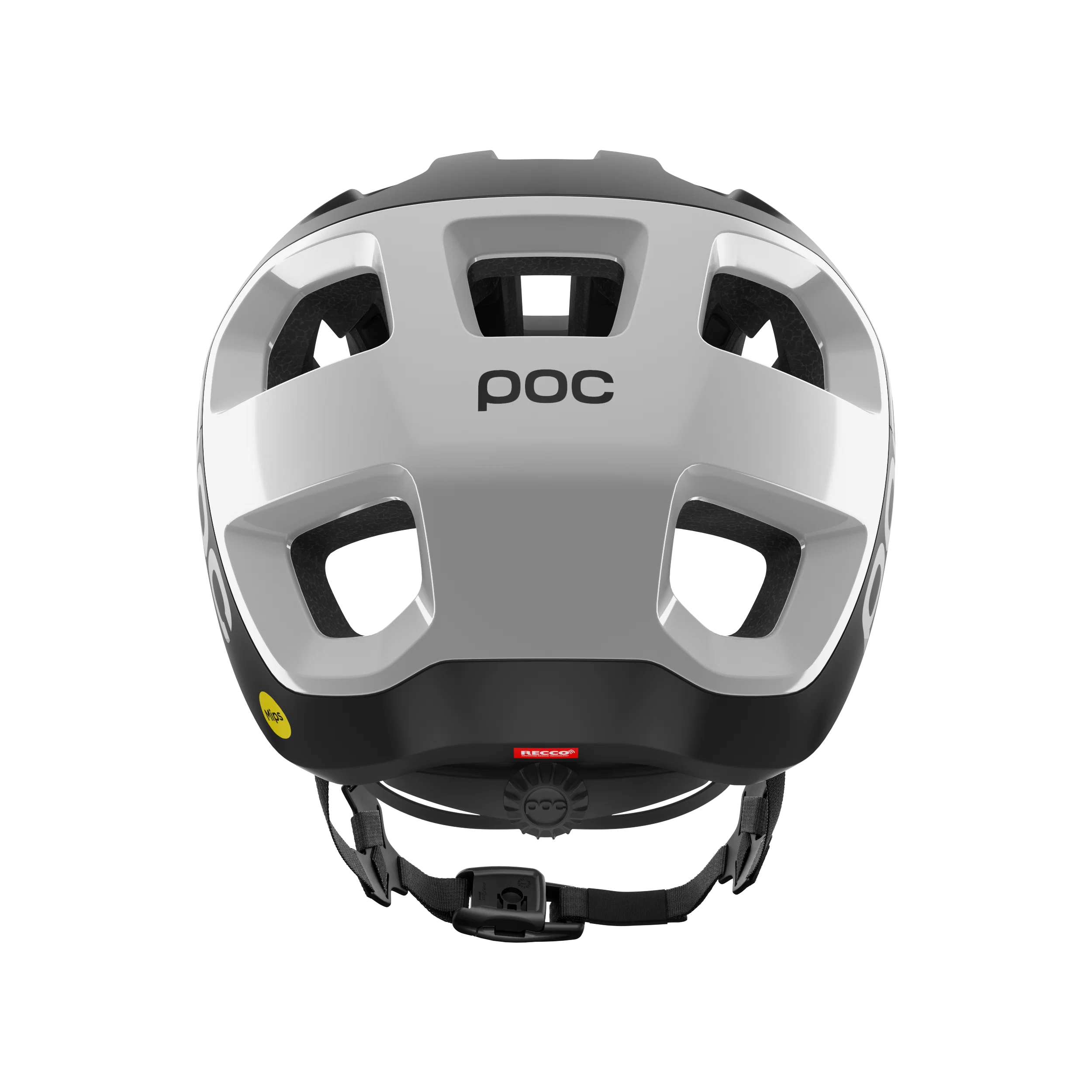 Kask MTB POC CULARIS czarno-białe matowe logo - Image 4
