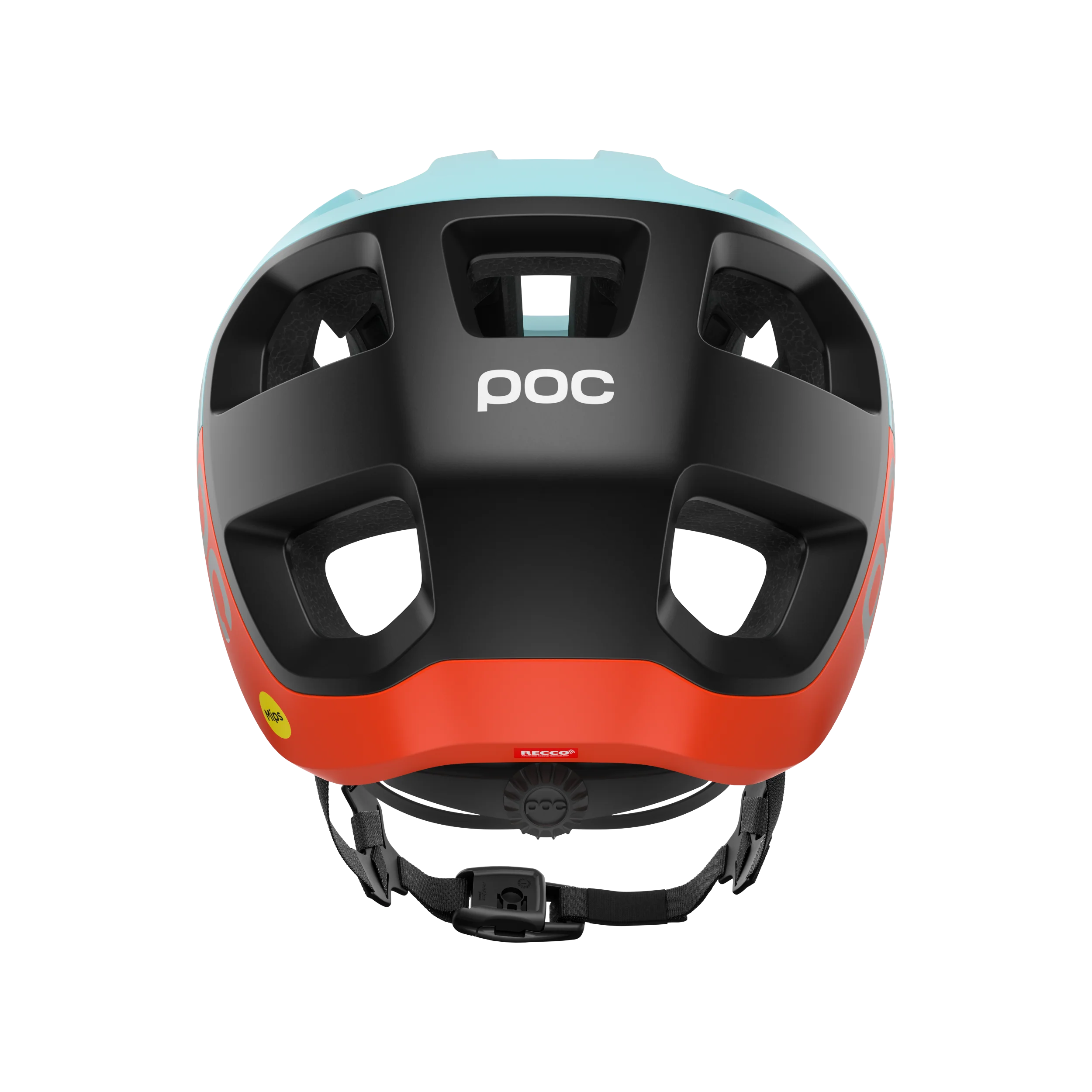 Kask MTB POC CULARIS niebieski/pomarańczowy matowy - Image 4