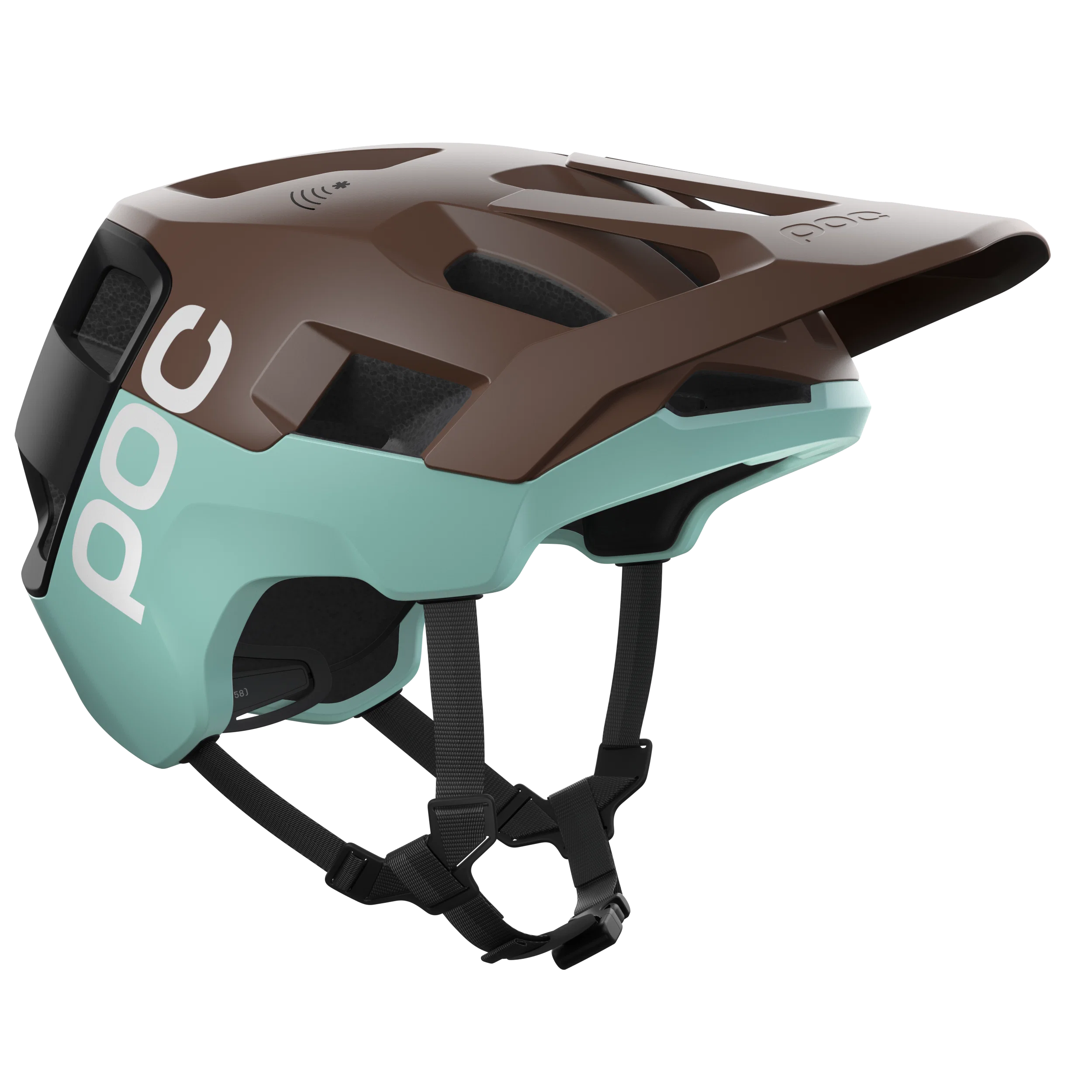 Kask MTB POC KORTAL RACE MIPS brązowy/niebieski - Image 3