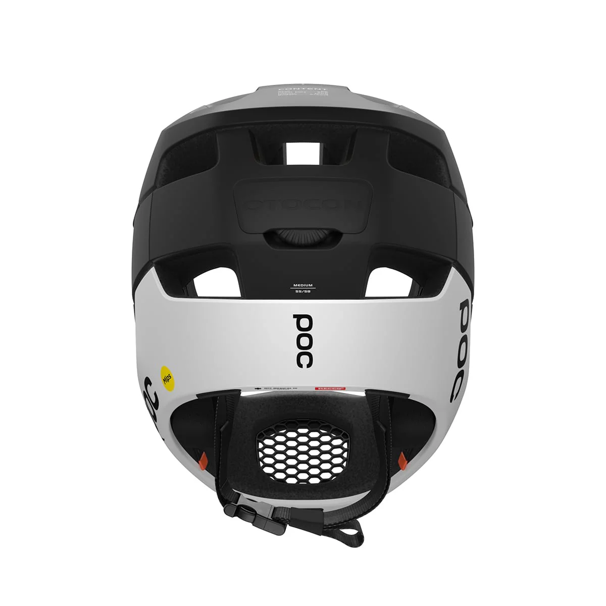Kask MTB POC OTOCON RACE MIPS czarny/biały matowy - Image 3