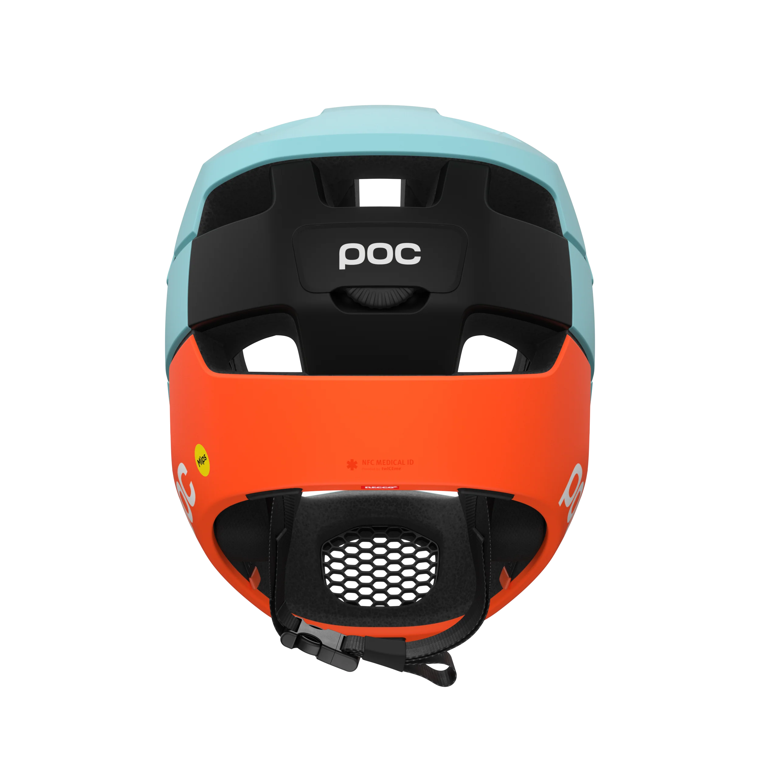 Kask MTB POC OTOCON RACE MIPS niebieski/pomarańczowy - Image 4
