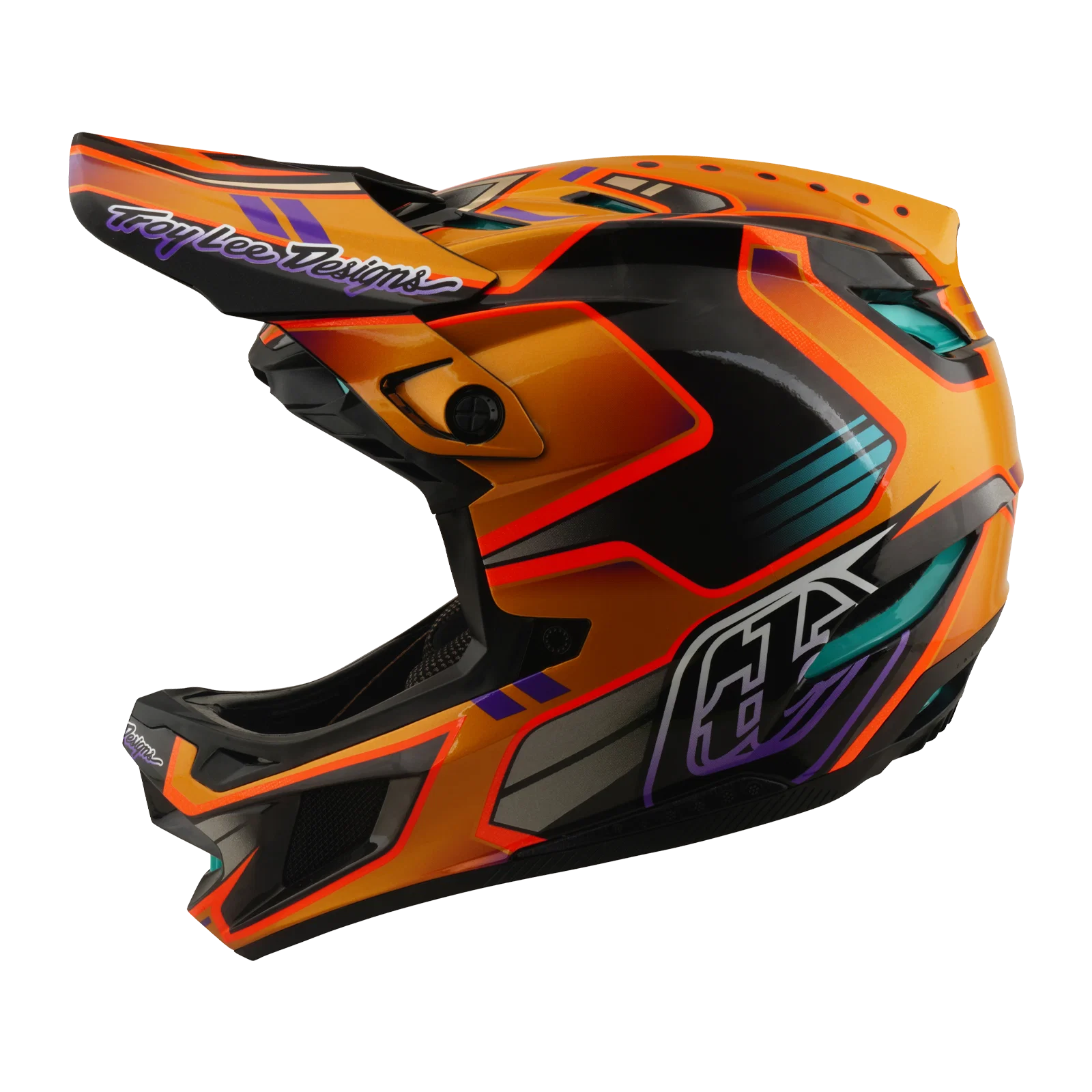 Kask MTB TROY LEE DESIGNS D4 CARBON MIPS Crest Gold