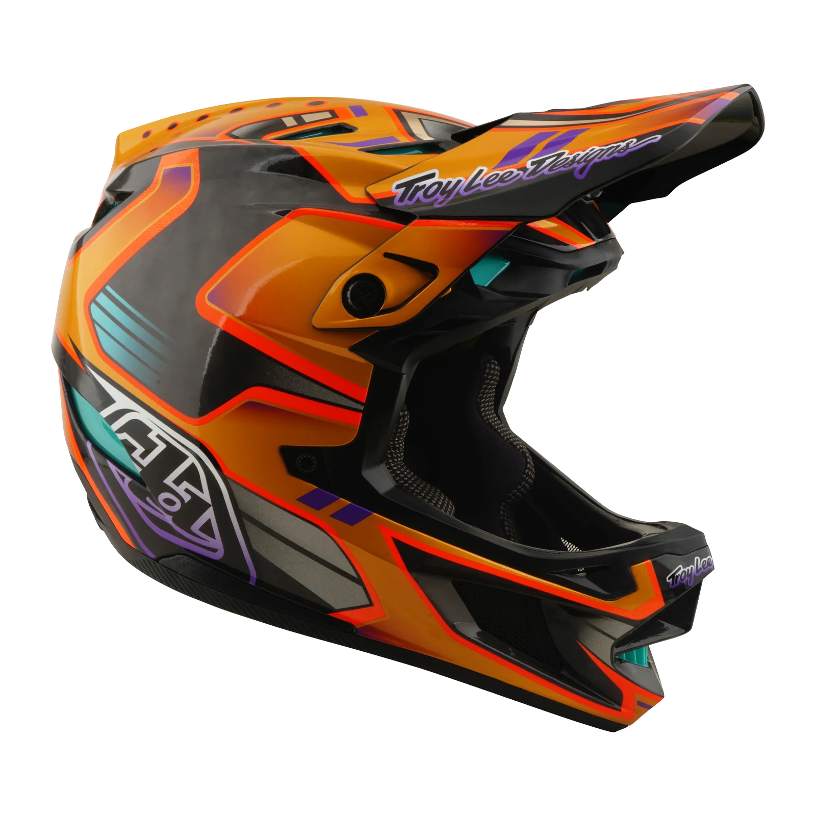 Kask MTB TROY LEE DESIGNS D4 CARBON MIPS Crest Gold - Image 2
