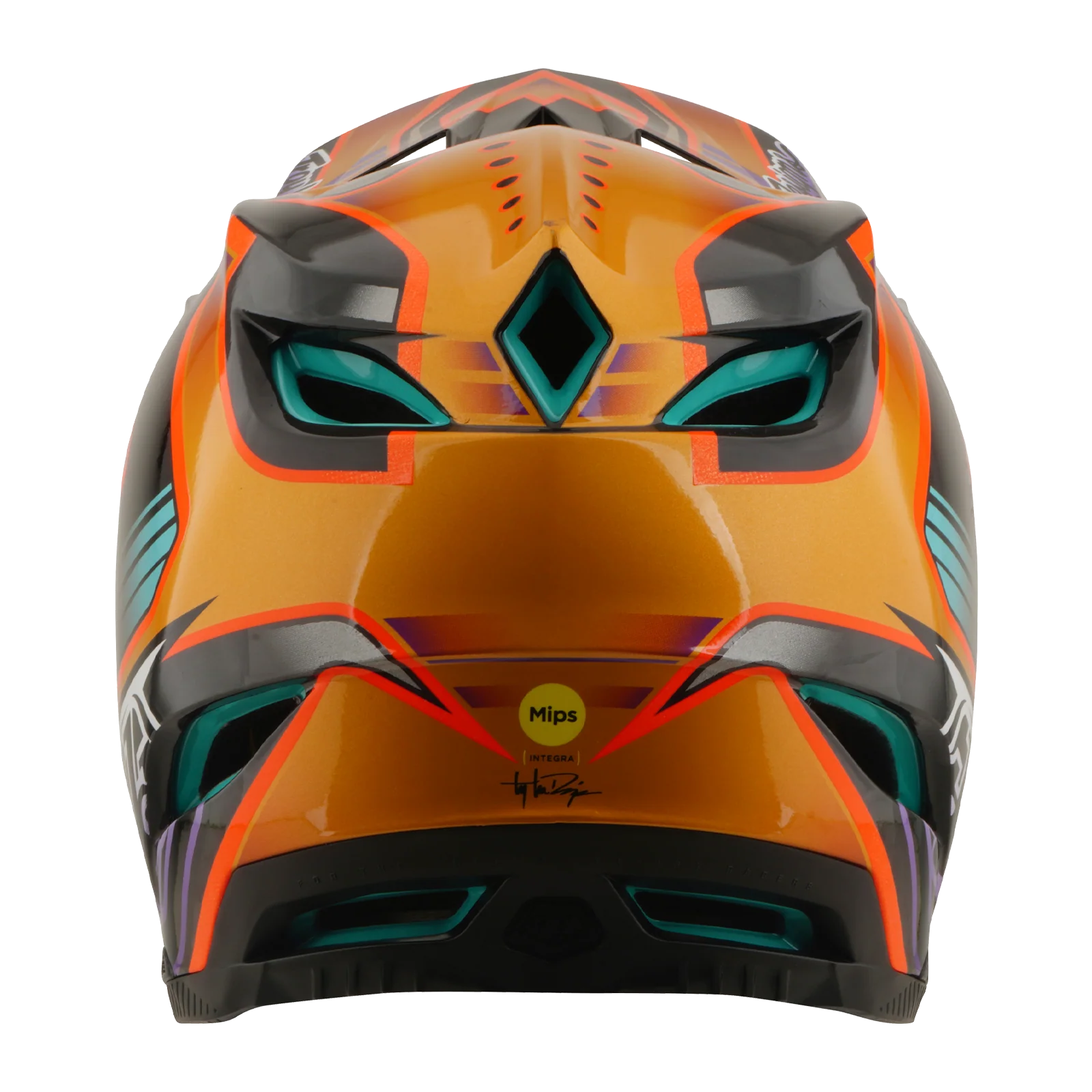 Kask MTB TROY LEE DESIGNS D4 CARBON MIPS Crest Gold - Image 4