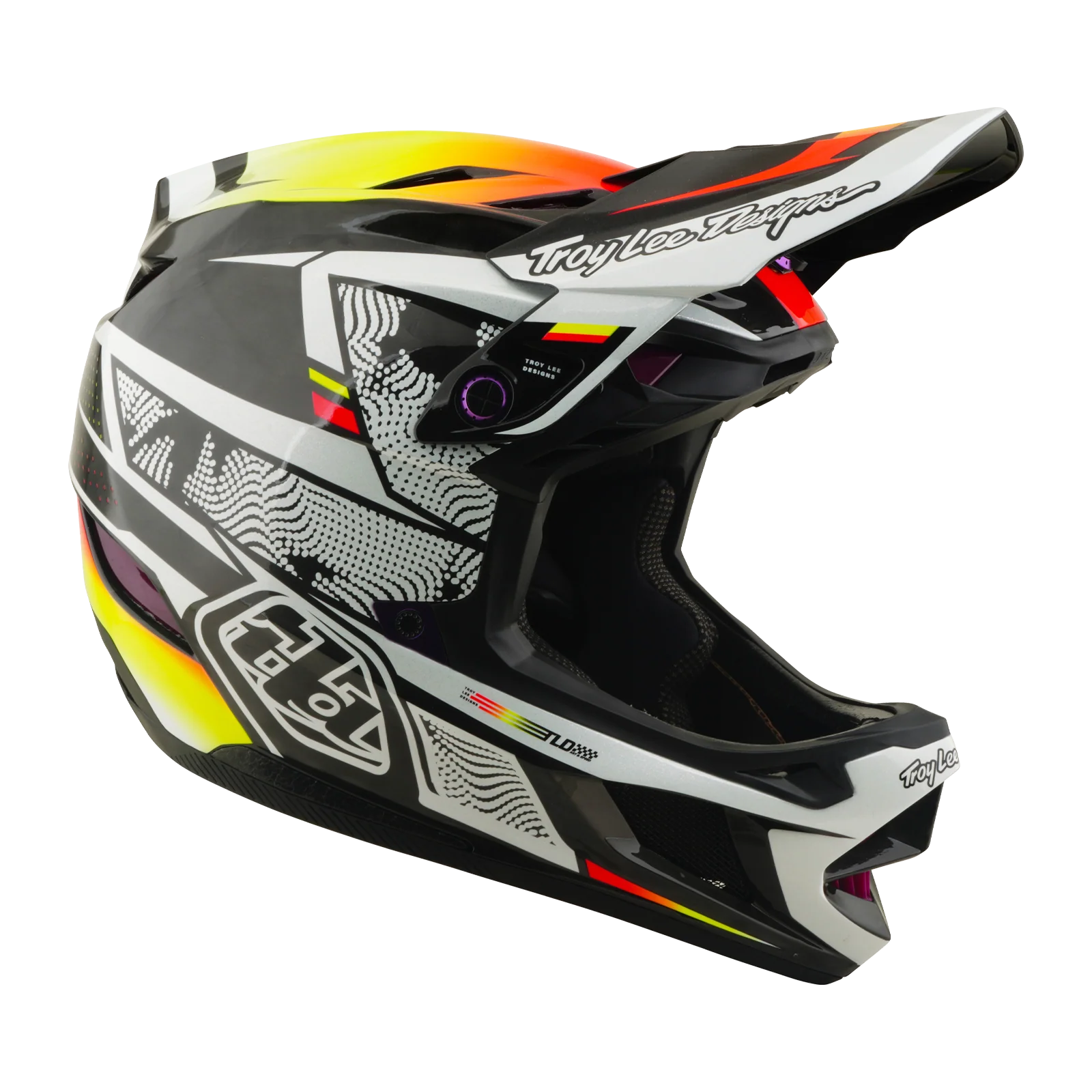 Kask MTB z podszewką TROY LEE DESIGNS D4 CARBON MIPS czarny/żółty - Image 2