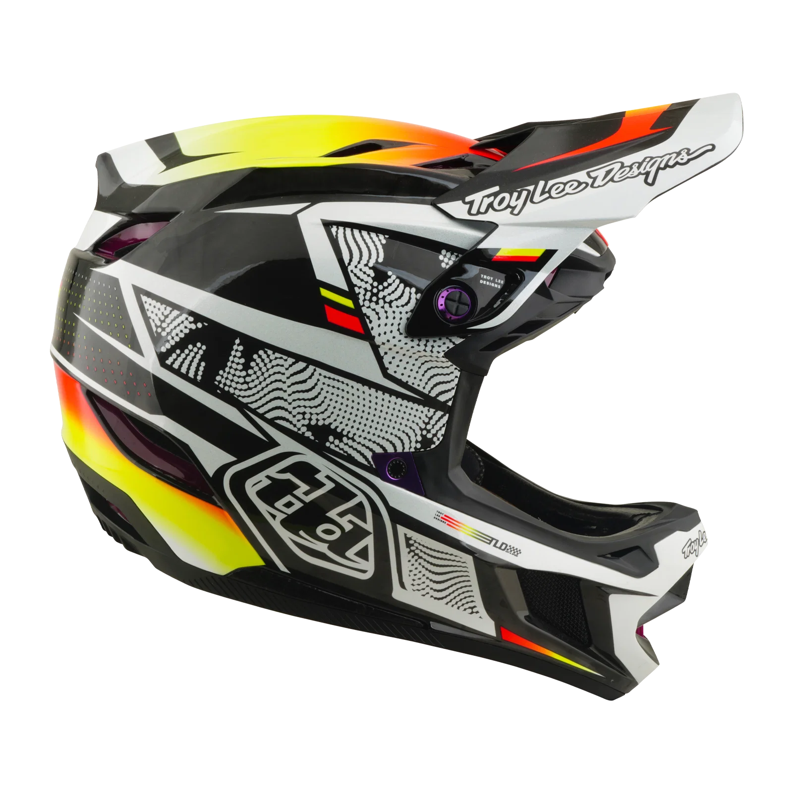 Kask MTB z podszewką TROY LEE DESIGNS D4 CARBON MIPS czarny/żółty - Image 6