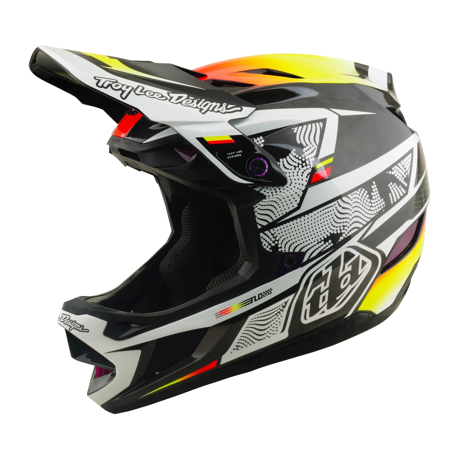 Kask MTB z podszewką TROY LEE DESIGNS D4 CARBON MIPS czarny/żółty - Image 7