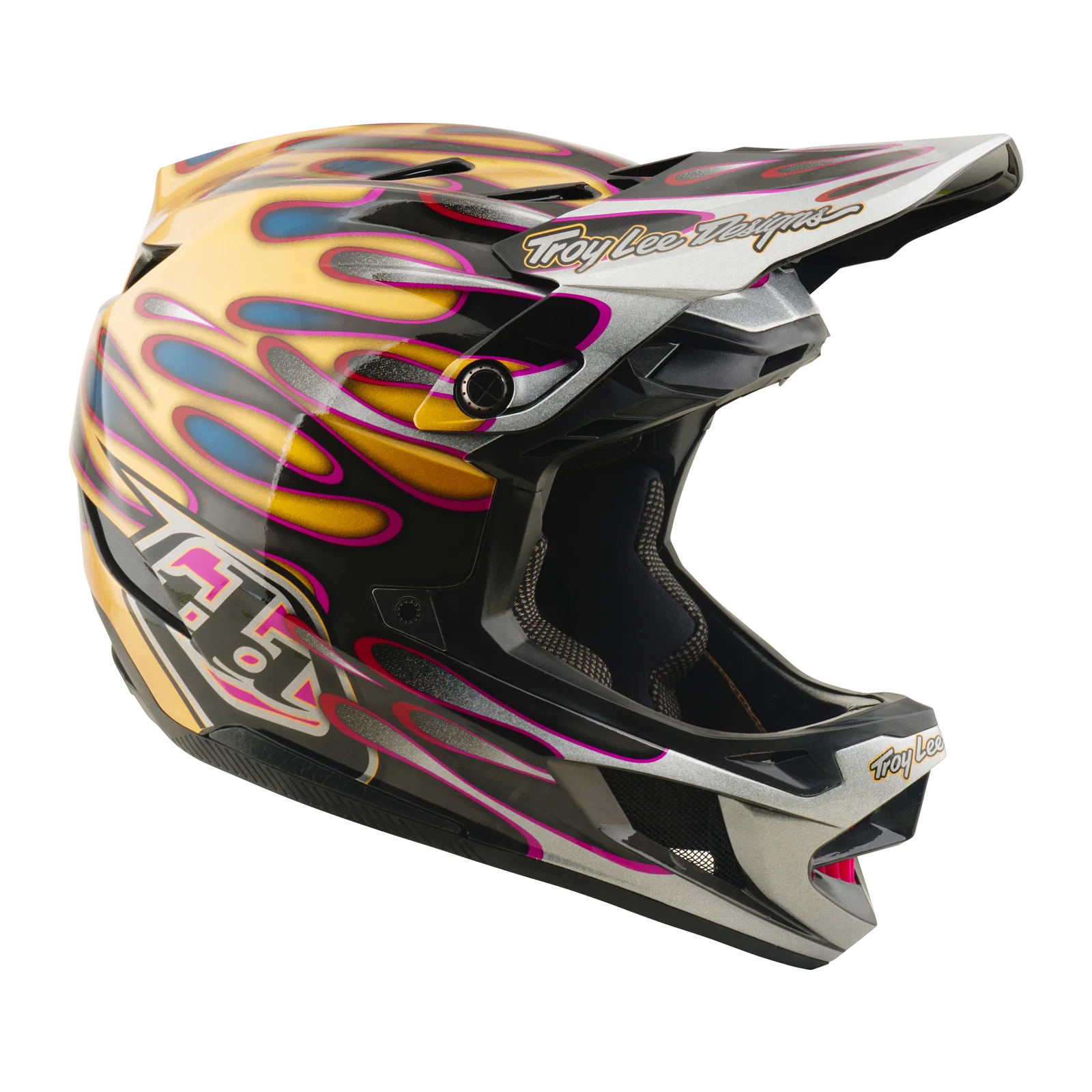 Kask MTB TROY LEE DESIGNS D4 CARBON MIPS Overspray złoty/czarny - Image 2