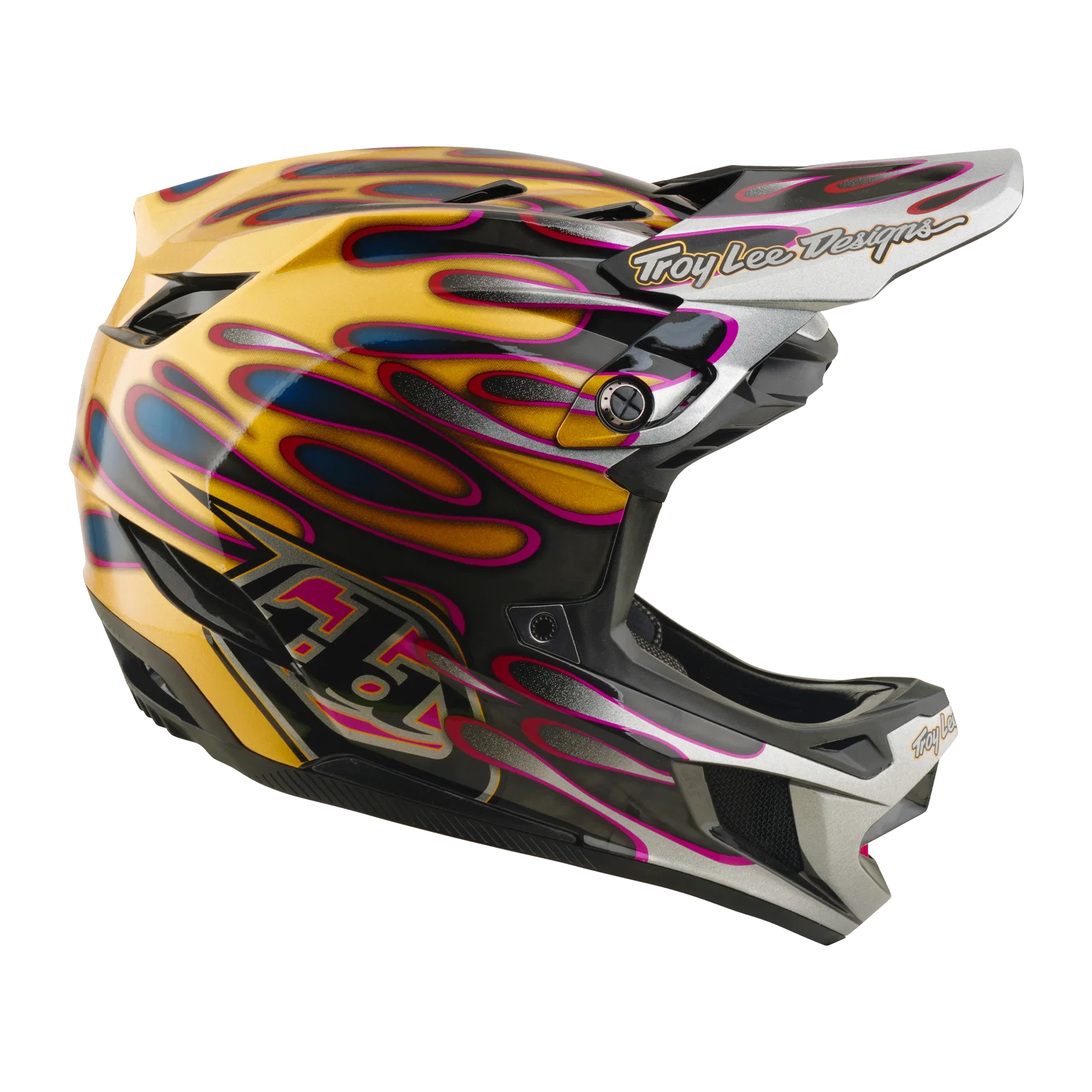 Kask MTB TROY LEE DESIGNS D4 CARBON MIPS Overspray złoty/czarny - Image 9