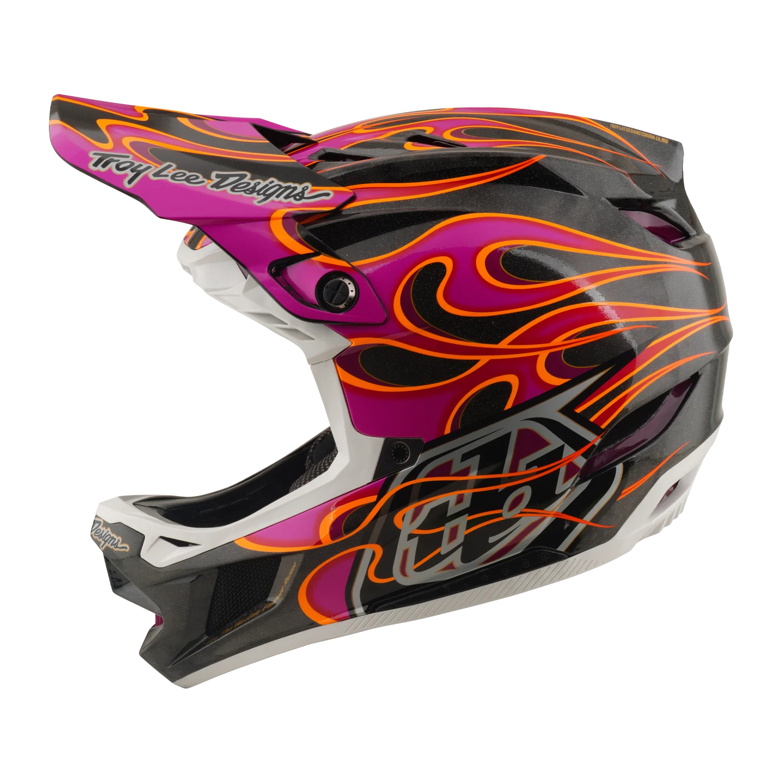 Kask MTB TROY LEE DESIGNS D4 CARBON MIPS Torched Carbon/Magenta