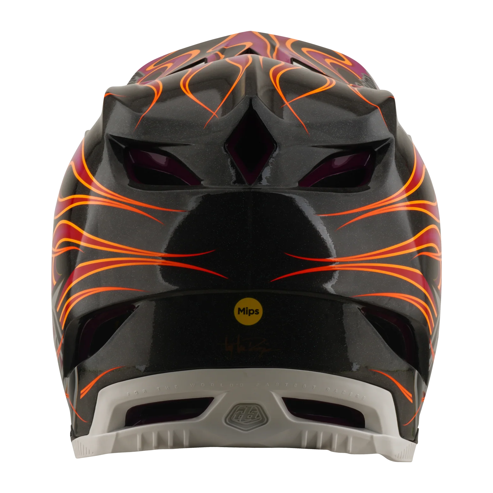 Kask MTB TROY LEE DESIGNS D4 CARBON MIPS Torched Carbon/Magenta - Image 3