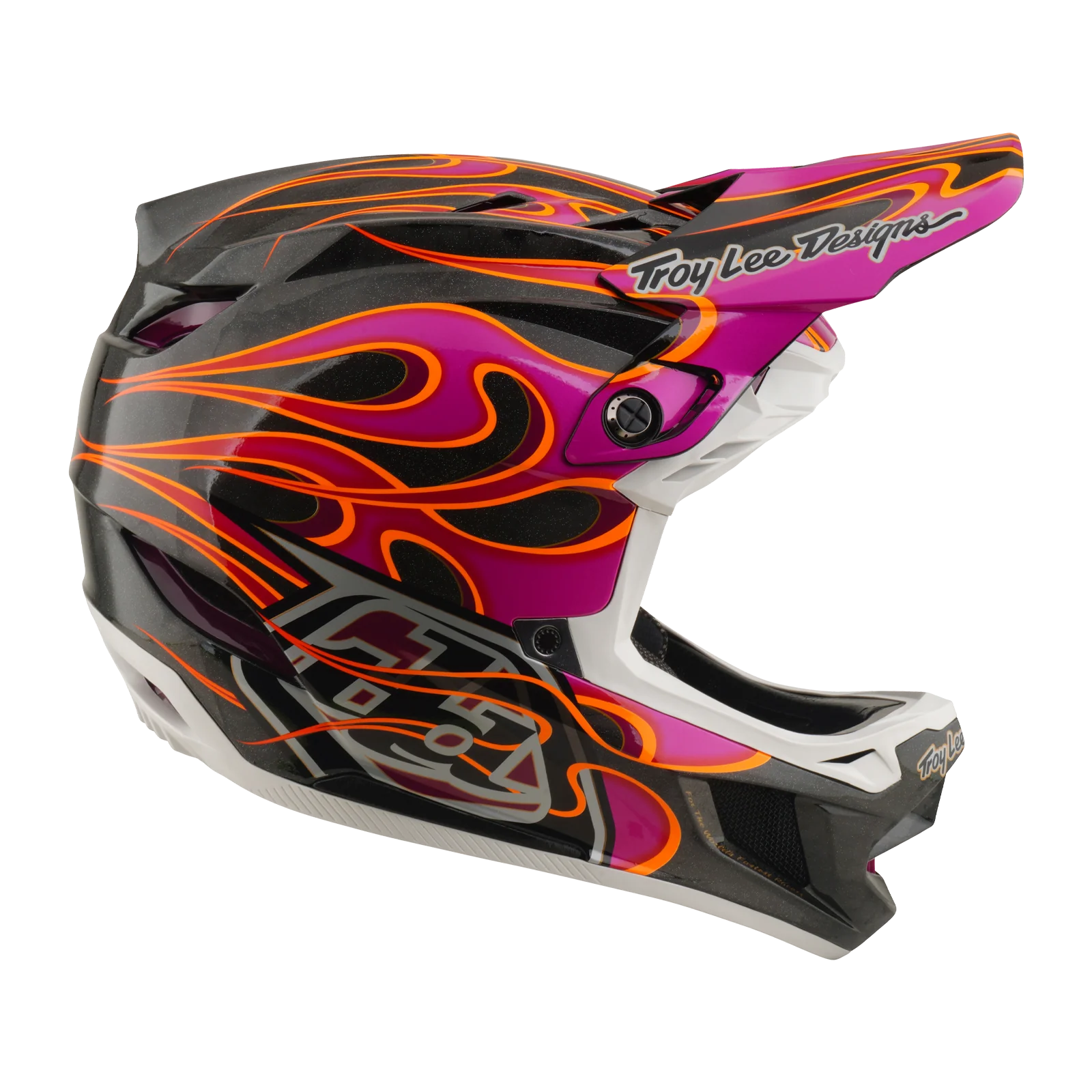 Kask MTB TROY LEE DESIGNS D4 CARBON MIPS Torched Carbon/Magenta - Image 5