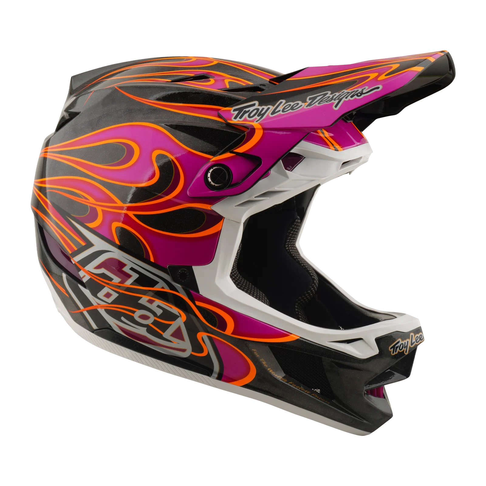 Kask MTB TROY LEE DESIGNS D4 CARBON MIPS Torched Carbon/Magenta - Image 6