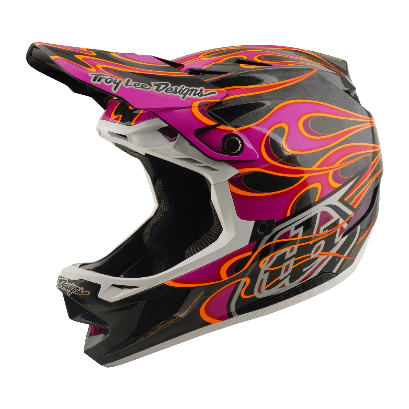 Kask MTB TROY LEE DESIGNS D4 CARBON MIPS Torched Carbon/Magenta - Image 7