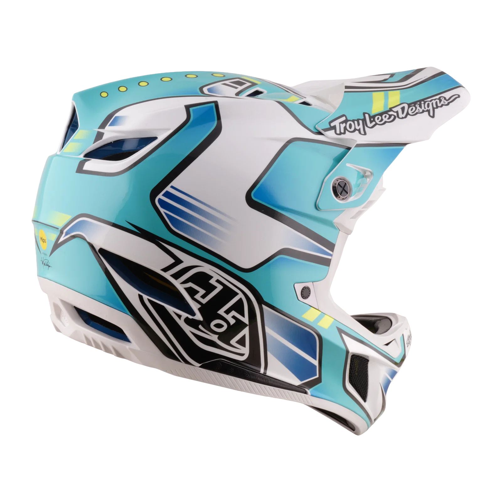 Kask MTB TROY LEE DESIGNS D4 COMPOSITE MIPS CREST REAL Green - Image 5