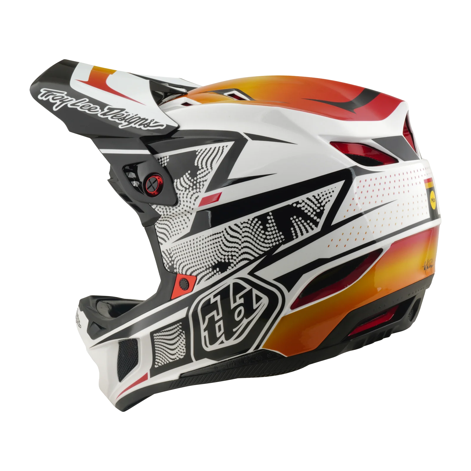 Kask MTB TROY LEE DESIGNS D4 COMPOSITE MIPS LINED UP biały - Image 3
