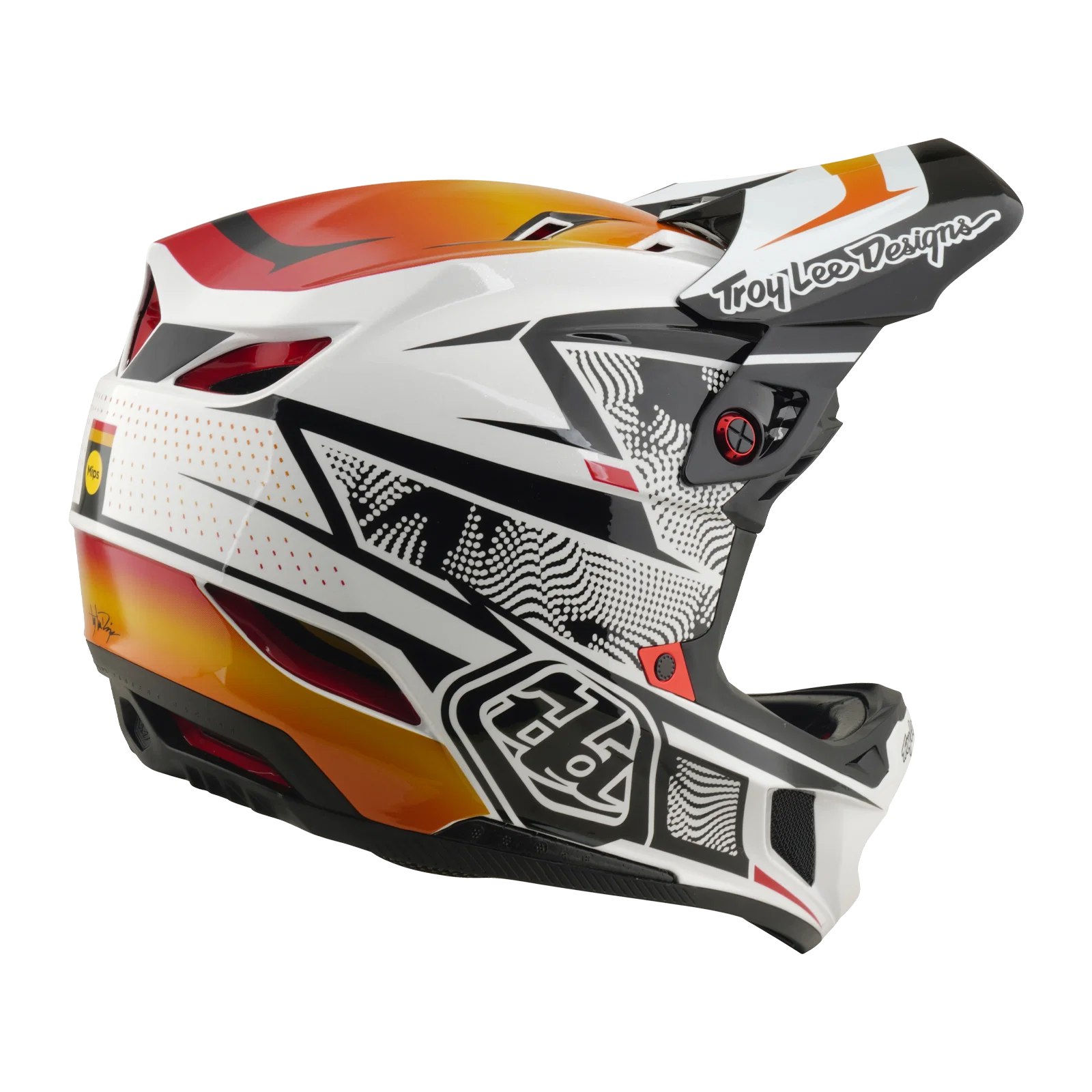 Kask MTB TROY LEE DESIGNS D4 COMPOSITE MIPS LINED UP biały - Image 5