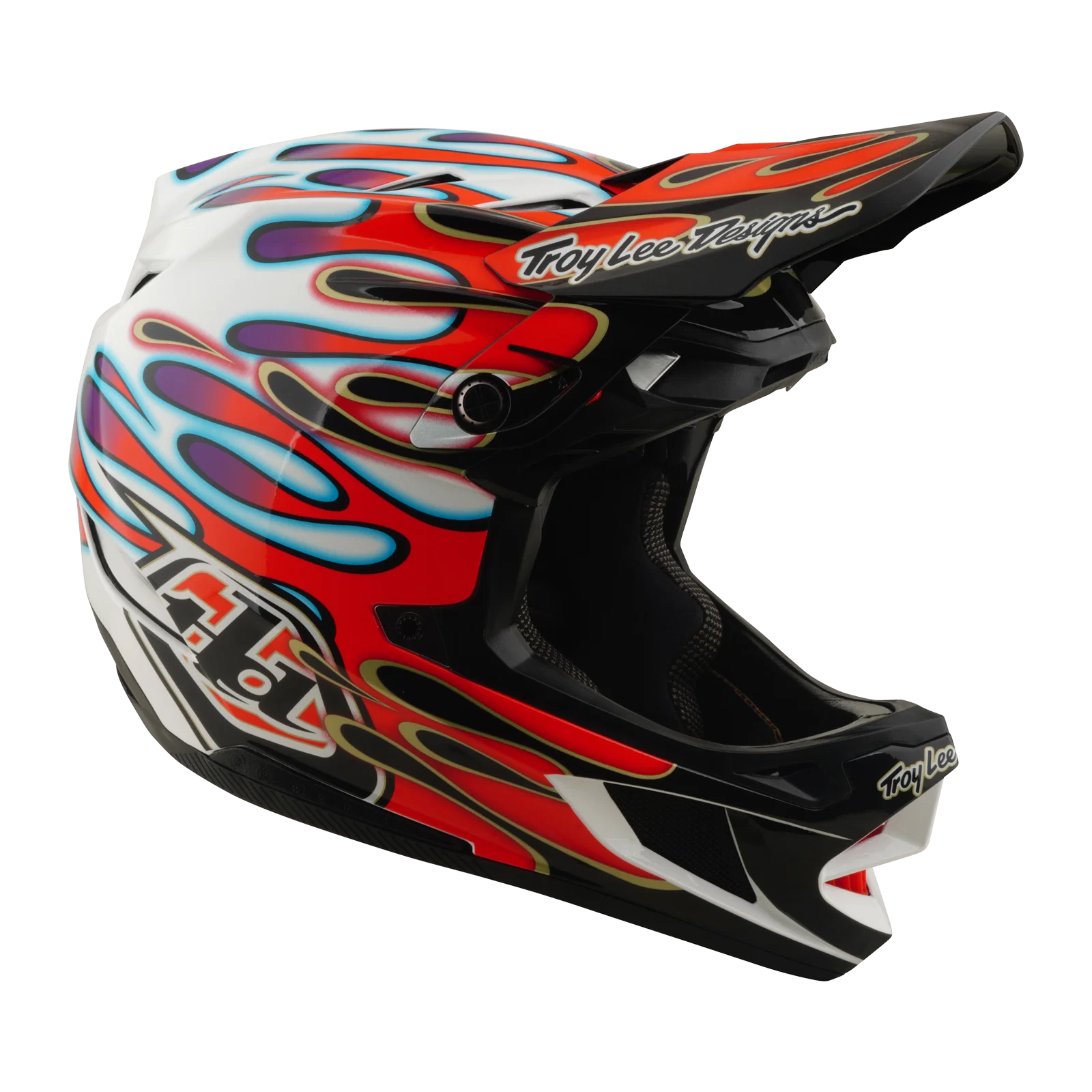 Kask MTB TROY LEE DESIGNS D4 COMPOSITE MIPS OVERSPRAY biały/czerwony - Image 2