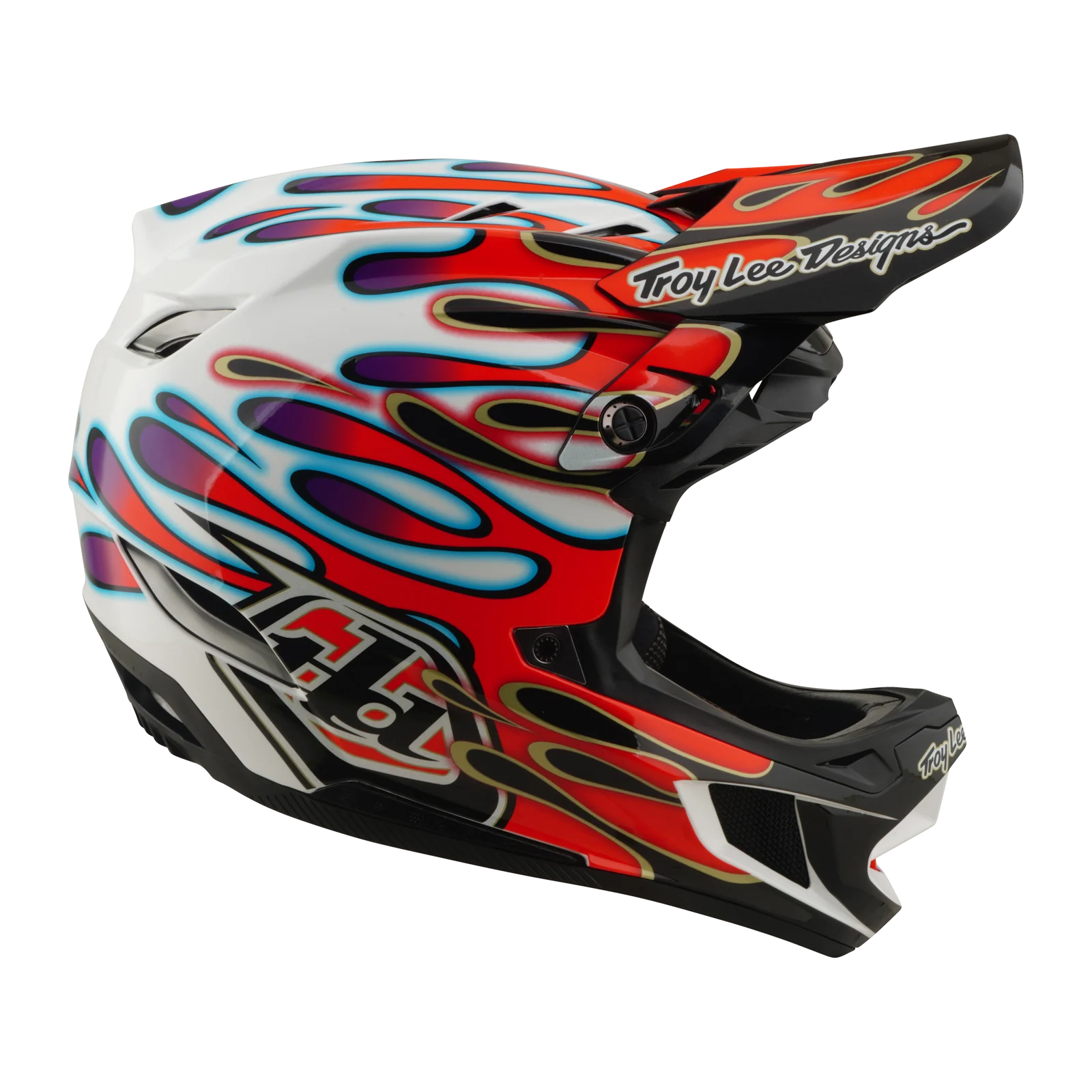 Kask MTB TROY LEE DESIGNS D4 COMPOSITE MIPS OVERSPRAY biały/czerwony - Image 6