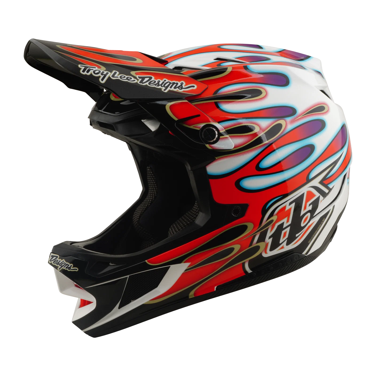 Kask MTB TROY LEE DESIGNS D4 COMPOSITE MIPS OVERSPRAY biały/czerwony - Image 7