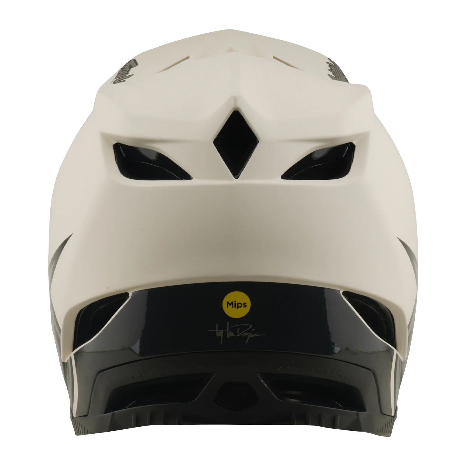 Kask MTB TROY LEE DESIGNS D4 COMPOSITE MIPS STEALTH PUMICE biały - Image 4